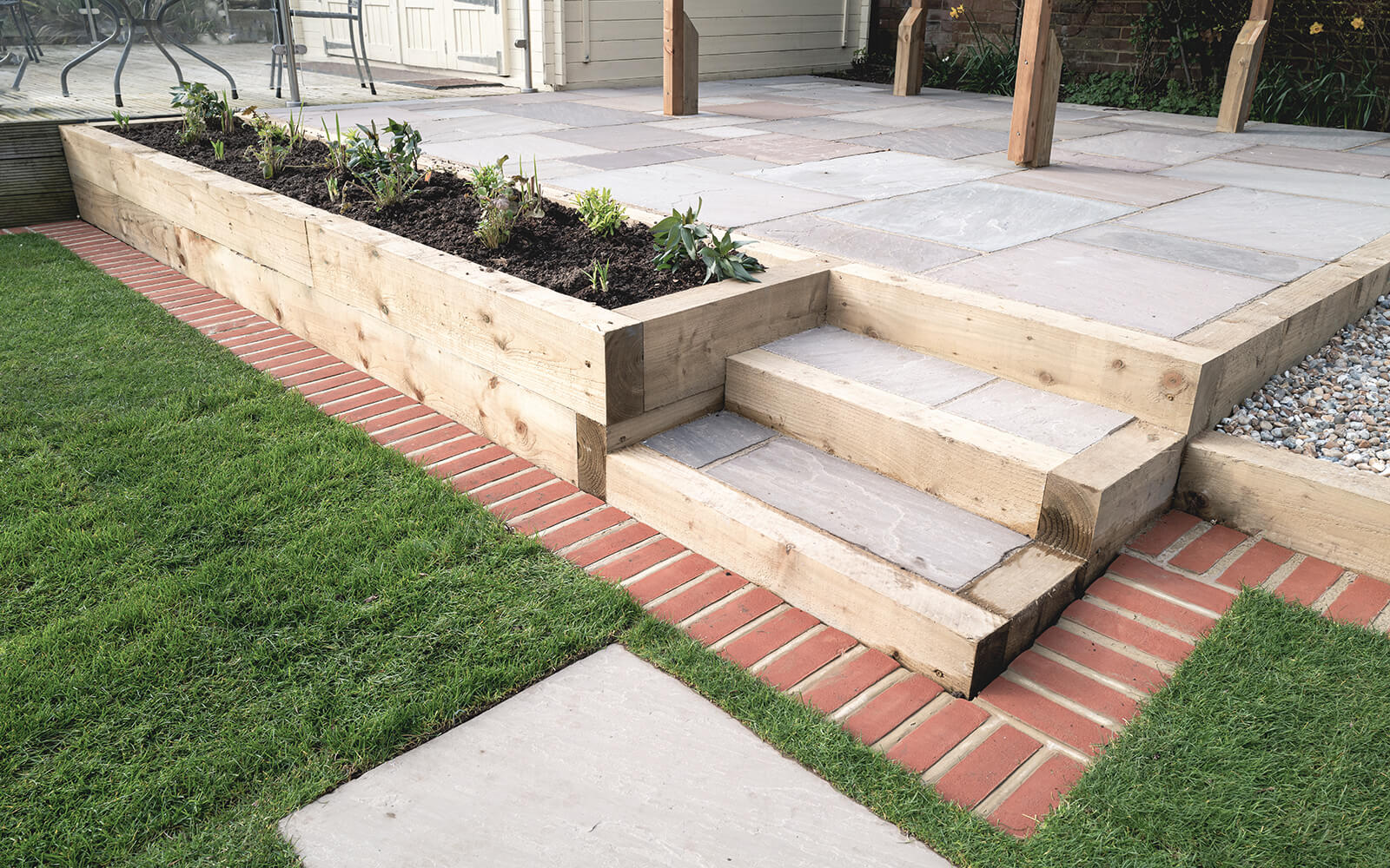 Lady Landscaping Work